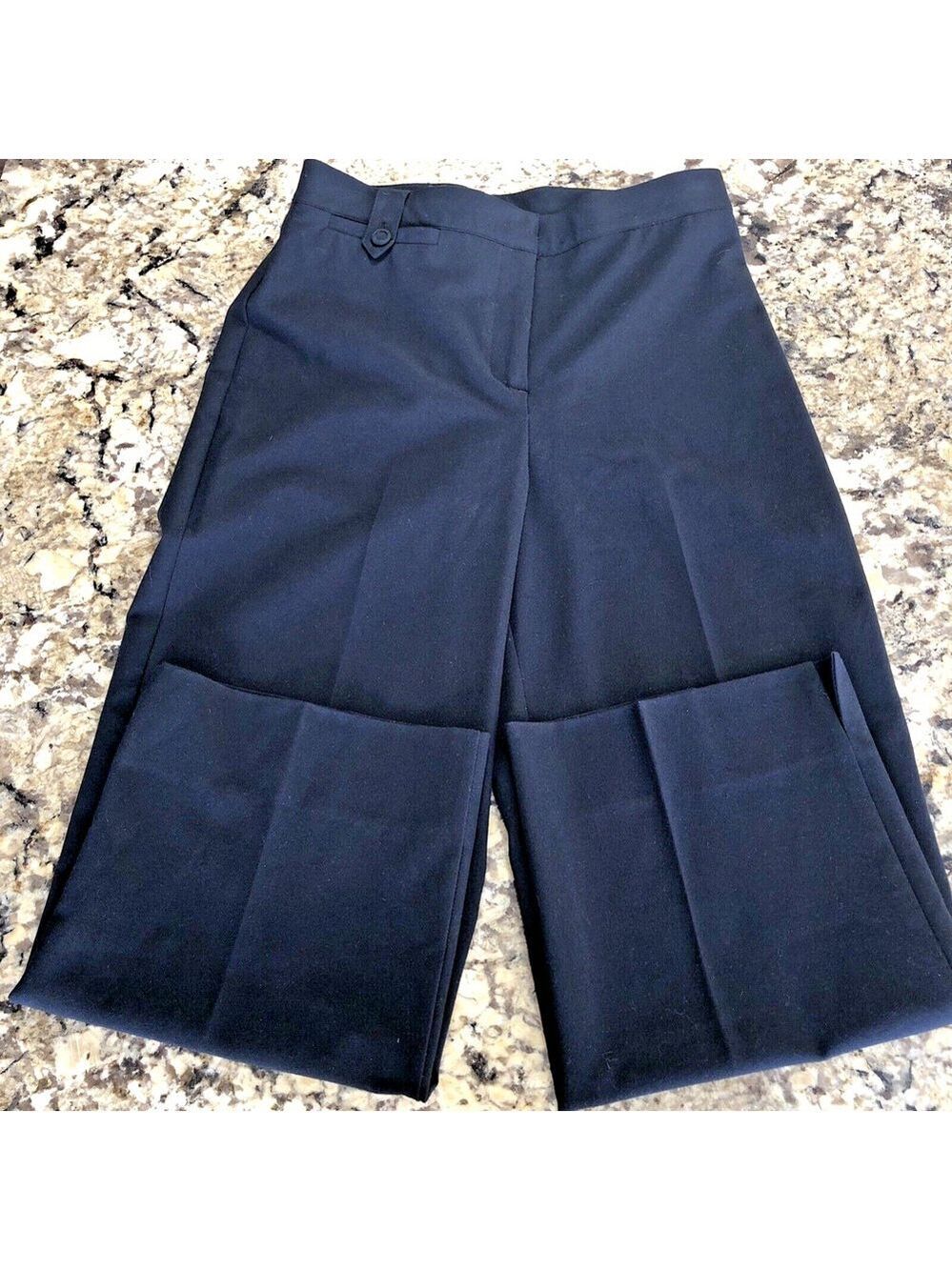 Size 2 X 24 Denver Hayes Womens Pants Crop Business Casual Travel Black